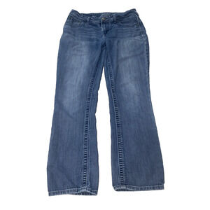 Maurices Women's Denim Blue jeans Size 8 Short Medium Wash